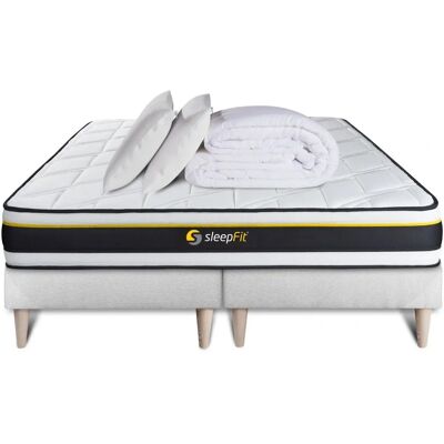 Set Materasso Sleepfit Bianco - Molto Rigido, Traspirante, 2x80x200cm Set Materasso Sleepfit Bianco - Molto Rigido, Traspirante, 2x80x200cm