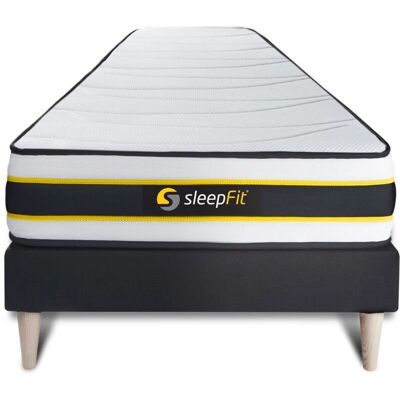 Sleepfit Flexy - Lit mousse et ressorts ensachés 90x190 cm - Noir - Publicité Sleepfit Flexy - Lit mousse et ressorts ensachés 90x190 cm - Noir - Publicité