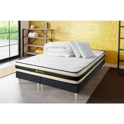 Matelas Mémoire de forme Sleepfit Flexy - 180x200 cm - Noir - Publicité Matelas Mémoire de forme Sleepfit Flexy - 180x200 cm - Noir - Publicité