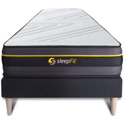 Sleepfit - Modèle ACTIENS90190N - Matelas et sommier - Noir - 90x190 cm - Publicité Sleepfit - Modèle ACTIENS90190N - Matelas et sommier - Noir - 90x190 cm - Publicité