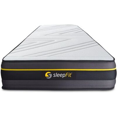 Sleepfit Lit Memoire de Form Blanc - 90x200cm - Simple - Publicité Sleepfit Lit Memoire de Form Blanc - 90x200cm - Simple - Publicité