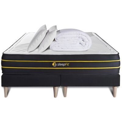 Sleepfit Ultra Matelas à mémoire de forme et ensemble de lit - Noir - Publicité Sleepfit Ultra Matelas à mémoire de forme et ensemble de lit - Noir - Publicité