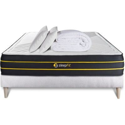 Sleepfit Pack Matelas Ultra 140x200cm - Ensemble lit - Publicité Sleepfit Pack Matelas Ultra 140x200cm - Ensemble lit - Publicité