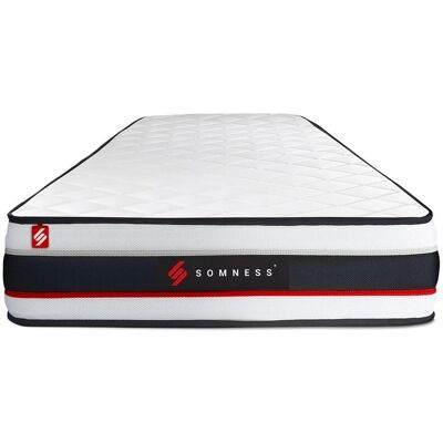 Ensemble Matelas et Sommier Somness Form Noir 90x190cm - Publicité Ensemble Matelas et Sommier Somness Form Noir 90x190cm - Publicité