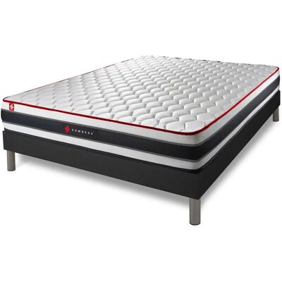 Somness - 140x200cm - Matelas hybride avec mousse à mémoire et ressorts ensachés - Lit - Publicité Somness - 140x200cm - Matelas hybride avec mousse à mémoire et ressorts ensachés - Lit - Publicité