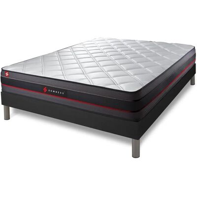 Modèle Somness avec Mousse à Mémoire et Sommier - Pack Matelas et Sommier - Publicité Modèle Somness avec Mousse à Mémoire et Sommier - Pack Matelas et Sommier - Publicité