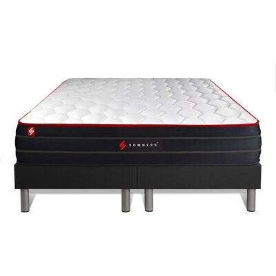 Somness - BOOSTENS290200N - Ensemble de lit - 180x200 cm - Noir - Publicité Somness - BOOSTENS290200N - Ensemble de lit - 180x200 cm - Noir - Publicité