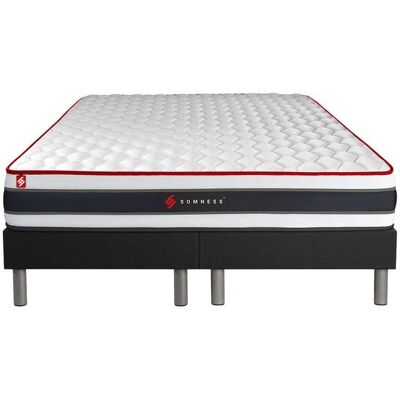 Matelas hybride Somness Energy 200x200cm - Réversible, Soutien Ferme - Publicité Matelas hybride Somness Energy 200x200cm - Réversible, Soutien Ferme - Publicité