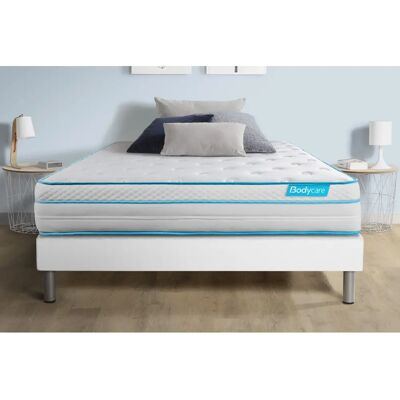Ensemble Matelas et Sommier BodyMax 140x200cm - Mousse à Mémoire + Ressorts - Publicité Ensemble Matelas et Sommier BodyMax 140x200cm - Mousse à Mémoire + Ressorts - Publicité