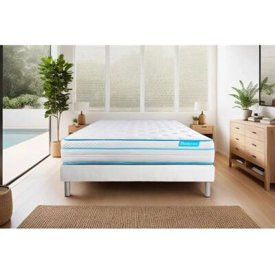Bodycare BodyMax 140x190 Ensemble Matelas et Sommier - Blanc - Publicité Bodycare BodyMax 140x190 Ensemble Matelas et Sommier - Blanc - Publicité