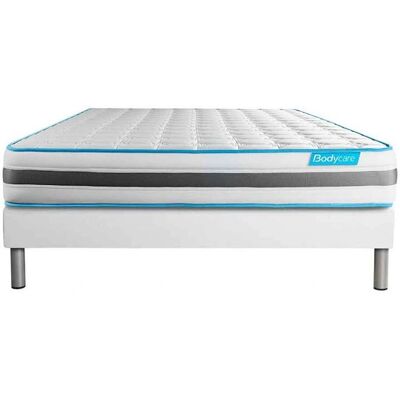 Bodycare - FLEXENS160200SKB - Ensemble Matelas Sommier 160x200 cm - Sommier - Blanc - Pack literie - Publicité Bodycare - FLEXENS160200SKB - Ensemble Matelas Sommier 160x200 cm - Sommier - Blanc - Pack literie - Publicité