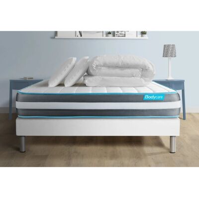 Ensemble de literie blanc Bodycare - Matelas, sommier, couette & oreillers - Publicité Ensemble de literie blanc Bodycare - Matelas, sommier, couette & oreillers - Publicité