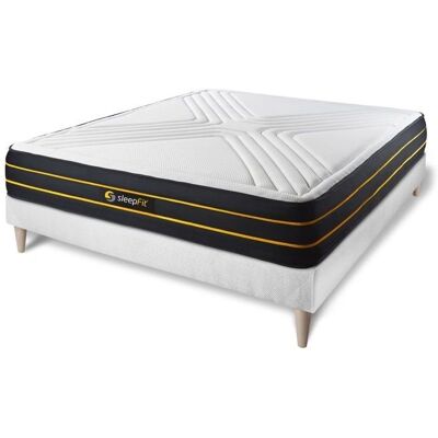 Sleepfit - Set Materasso Memory Foam 160x200cm - Bianco Sleepfit - Set Materasso Memory Foam 160x200cm - Bianco