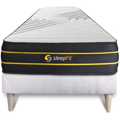 Ensemble Matelas et Sommier Sleepfit Ultra - 90x200cm - Blanc - Publicité Ensemble Matelas et Sommier Sleepfit Ultra - 90x200cm - Blanc - Publicité