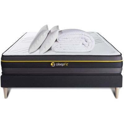 Matelas Mousse à Mémoire Sleepfit Actif - 160x200 - Support Sportif - Publicité Matelas Mousse à Mémoire Sleepfit Actif - 160x200 - Support Sportif - Publicité