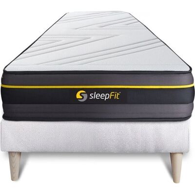 Colchón de Espuma Viscoelástica Sleepfit - 90x200cm - Reversible y Apoyo Colchón de Espuma Viscoelástica Sleepfit - 90x200cm - Reversible y Apoyo