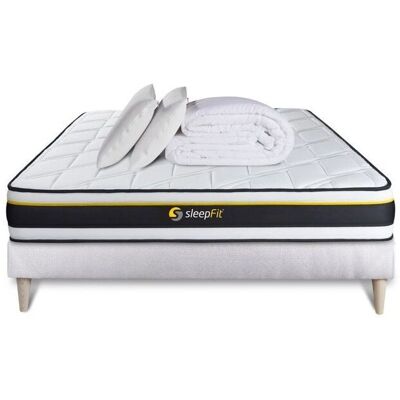 Ensemble Matelas en Mousse de Soutien Sleepfit - 140x190 - Très Ferme - Publicité Ensemble Matelas en Mousse de Soutien Sleepfit - 140x190 - Très Ferme - Publicité