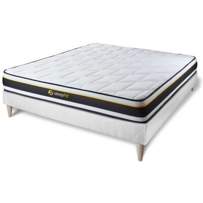 Ensemble Matelas Sleepfit - Très Ferme 140x200cm - Housse Microperforée - Publicité Ensemble Matelas Sleepfit - Très Ferme 140x200cm - Housse Microperforée - Publicité
