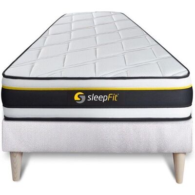 Set Materasso e Letto Sleepfit - Molto Rigido, 90x200cm, Bianco Set Materasso e Letto Sleepfit - Molto Rigido, 90x200cm, Bianco