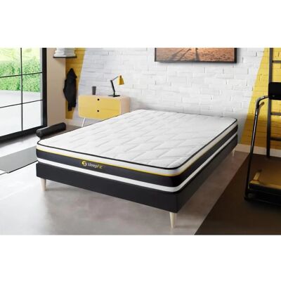 Set Materasso e Base Letto Sleepfit - 160x200cm - Molto Rigido - Nero Set Materasso e Base Letto Sleepfit - 160x200cm - Molto Rigido - Nero