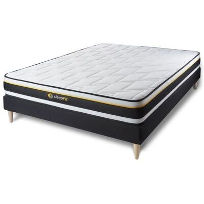 Ensemble Matelas et Sommier Sleepfit - Très Ferme 140x200 - OEKO-TEX - Publicité Ensemble Matelas et Sommier Sleepfit - Très Ferme 140x200 - OEKO-TEX - Publicité