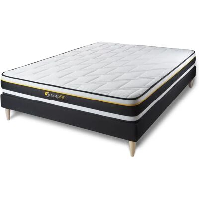 Ensemble Matelas et Sommier Sleepfit - 140x190cm - Très Ferme - Publicité Ensemble Matelas et Sommier Sleepfit - 140x190cm - Très Ferme - Publicité