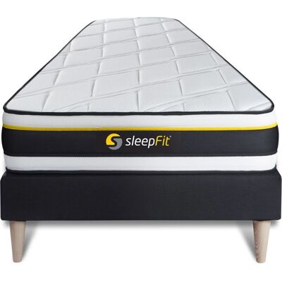 Ensemble Matelas et Sommier Sleepfit - 90x190cm - Très Ferme - Publicité Ensemble Matelas et Sommier Sleepfit - 90x190cm - Très Ferme - Publicité