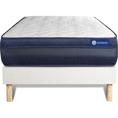 Set letto ACTISOM bianco 90x200cm - Memory Foam e molle Set letto ACTISOM bianco 90x200cm - Memory Foam e molle