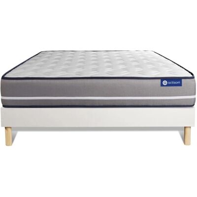 Ensemble Matelas et Sommier Actisom Actiflex PUR - Ressorts ensachés, Réversible, 160x200cm - Publicité Ensemble Matelas et Sommier Actisom Actiflex PUR - Ressorts ensachés, Réversible, 160x200cm - Publicité