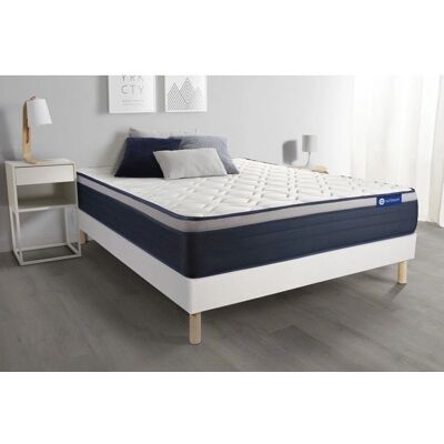 Ensemble matelas et sommier ACTISOM ACTILATEX MAX - Blanc - Publicité Ensemble matelas et sommier ACTISOM ACTILATEX MAX - Blanc - Publicité