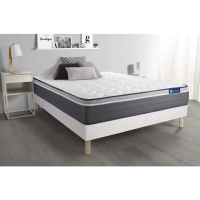 Ensemble Matelas et Sommier ACTILATEX PLUS 200x200 Latex et Mousse à Mémoire - Publicité Ensemble Matelas et Sommier ACTILATEX PLUS 200x200 Latex et Mousse à Mémoire - Publicité