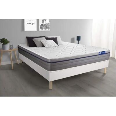 ACTISOM ACTIMEMO ZEN 180x200 Matelas mémoire et Sommier - Blanc - Publicité ACTISOM ACTIMEMO ZEN 180x200 Matelas mémoire et Sommier - Blanc - Publicité