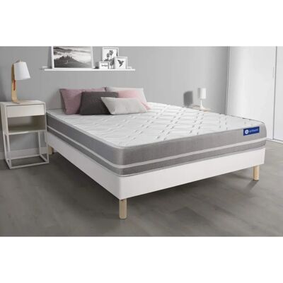 Ensemble Matelas à Mémoire de Forme & Sommier - 180x200 - 3 Zones - Publicité Ensemble Matelas à Mémoire de Forme & Sommier - 180x200 - 3 Zones - Publicité