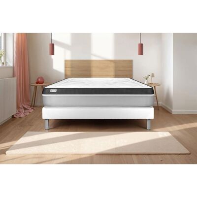 VITALIT Blanco 160x200 Somier y Colchón - Soporte y Transpirable VITALIT Blanco 160x200 Somier y Colchón - Soporte y Transpirable