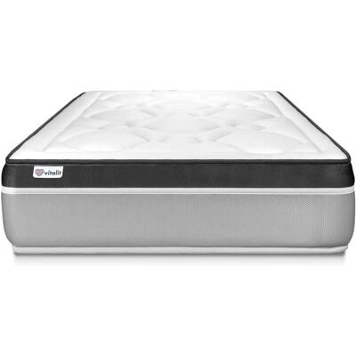 Matelas Vitalit Blanc à Mémoire - Support de Sommeil - Publicité Matelas Vitalit Blanc à Mémoire - Support de Sommeil - Publicité