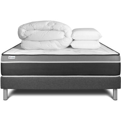 Ensemble Matelas Hybride Vital Care 140x200cm - 7 Zones - Publicité Ensemble Matelas Hybride Vital Care 140x200cm - 7 Zones - Publicité