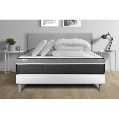 Ensemble Lit Vital Care - Matelas Hybride 160x200cm + Accessoires - Publicité Ensemble Lit Vital Care - Matelas Hybride 160x200cm + Accessoires - Publicité