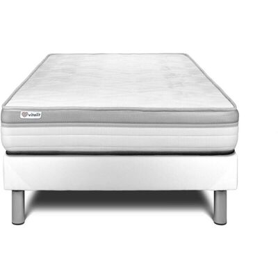Ensemble de Lit Vital Relax 90x200 - Matelas en Mousse & Sommier - Publicité Ensemble de Lit Vital Relax 90x200 - Matelas en Mousse & Sommier - Publicité