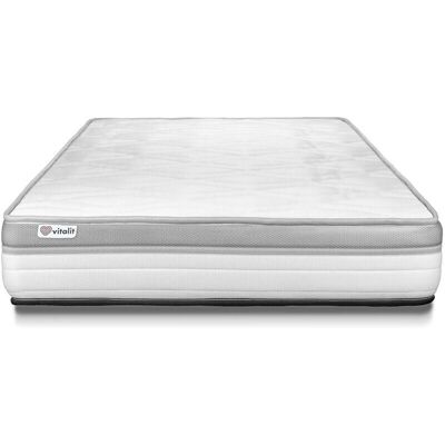 Vital Relax - Matelas en Mousse Blanc 90x190cm - Publicité Vital Relax - Matelas en Mousse Blanc 90x190cm - Publicité