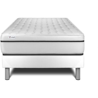 Conjunto de Cama Vitalit con Colchón de Espuma Viscoelástica 90x200 Conjunto de Cama Vitalit con Colchón de Espuma Viscoelástica 90x200