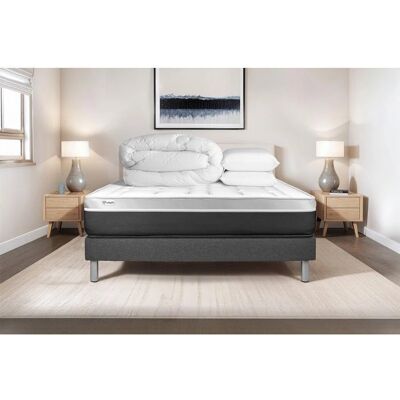 Conjunto de cama Vital Soft 200x200cm - Espuma de memoria, Microperforado, Reversible Conjunto de cama Vital Soft 200x200cm - Espuma de memoria, Microperforado, Reversible