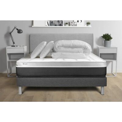 Conjunto de cama Vital Soft 140x200cm con colchón viscoelástico Conjunto de cama Vital Soft 140x200cm con colchón viscoelástico