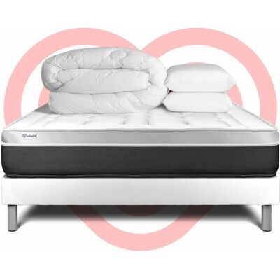 Conjunto de cama de espuma viscoelástica Vital Soft 180x200cm Conjunto de cama de espuma viscoelástica Vital Soft 180x200cm