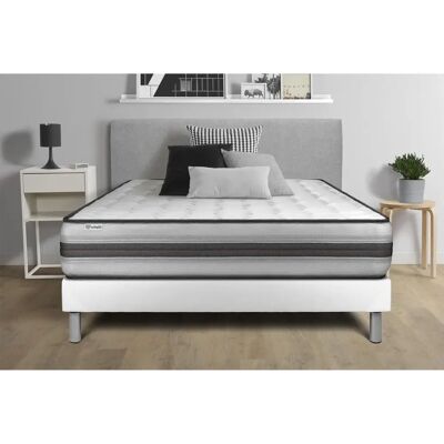 Conjunto de Cama VITALIT - 140x190cm, Blanco, Espuma con memoria Conjunto de Cama VITALIT - 140x190cm, Blanco, Espuma con memoria