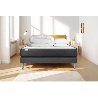 Ensemble Complet de Lit Vitalpower - Matelas à Mémoire 180x200cm & Sommier - Publicité Ensemble Complet de Lit Vitalpower - Matelas à Mémoire 180x200cm & Sommier - Publicité