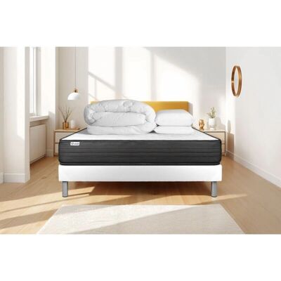 Ensemble Lit Complet Vitalpower 180x200cm - Matelas & Sommier - Publicité Ensemble Lit Complet Vitalpower 180x200cm - Matelas & Sommier - Publicité