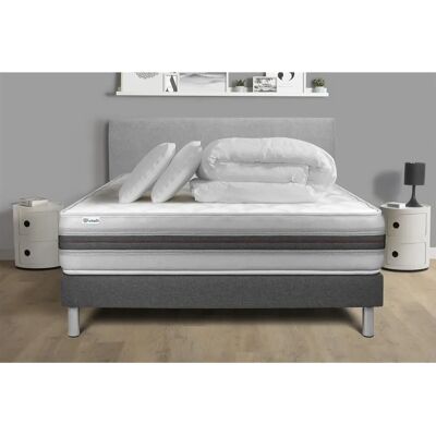 Vitalmemo Back Ensemble de lit 200x200 soutien et confort - Publicité Vitalmemo Back Ensemble de lit 200x200 soutien et confort - Publicité