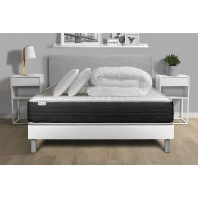 Ensemble Lit Vitalmemo One - Matelas et Sommier 140x200cm - Publicité Ensemble Lit Vitalmemo One - Matelas et Sommier 140x200cm - Publicité