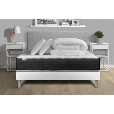 Ensemble de Lit Vitalmemo One Mousse à Mémoire - Blanc - Publicité Ensemble de Lit Vitalmemo One Mousse à Mémoire - Blanc - Publicité