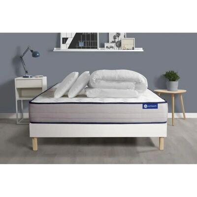 Set Materasso Memory Foam ACTISOM - 200x200 - Sostegno Fermo Set Materasso Memory Foam ACTISOM - 200x200 - Sostegno Fermo